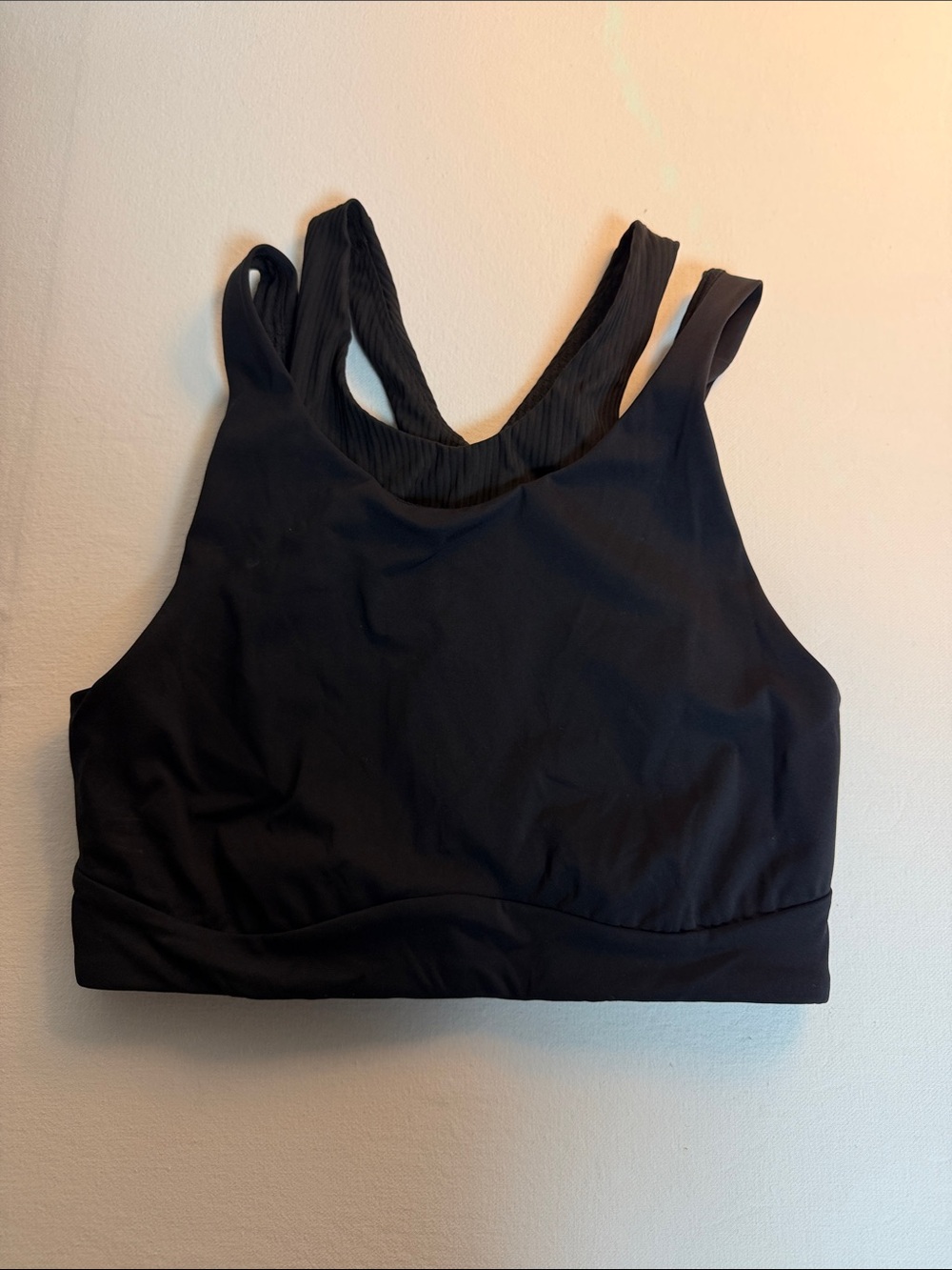 lululemon athletica Black High-Neck Strappy Sports Bra